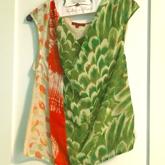 One September Anthropologie Peacock 🦚 Theme Shirt - Picture 1 of 12